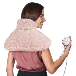 Pure Enrichment Pink Heated Neck and Shoulder Wrap